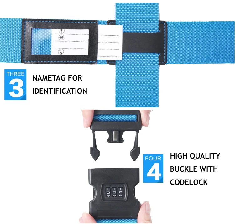 Reakway Wholesale Amazon Hot Sale Various Styles Travel Luggage Suitcase Cross Belt Strap