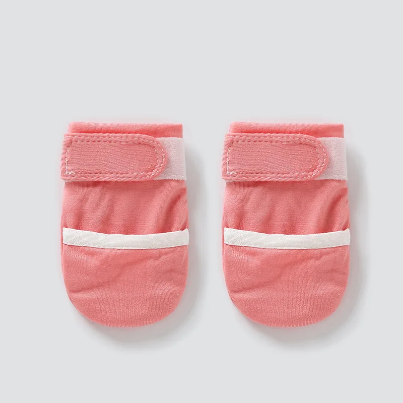 Factory manufacturer bamboo spandex plain color warm toddler stripe  baby mittens