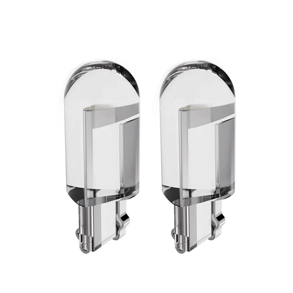 194 T10 Cob Led Car Bulb 3000K Amber 6000 White Green Blue Red Wedge License Plate Lamp Dome Light White Diode