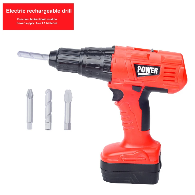 Kids Handyman Tools Toy Set, 52 PCS Mechanic Pretend Play Construction Play set with Hard Hat, Nuts, Bolts - Realistic Plastic