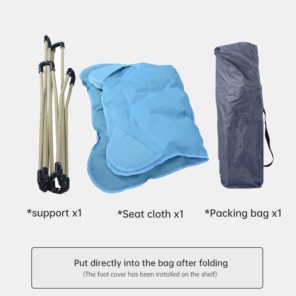 Manufacturers outdoor camping Sofa Padded Folding Camping Moon Lounge Chair For Adults