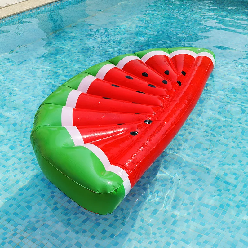 Factory customized PVC safety large inflatable watermelon float funny water melon pool float plastic fruit swimming raft toys