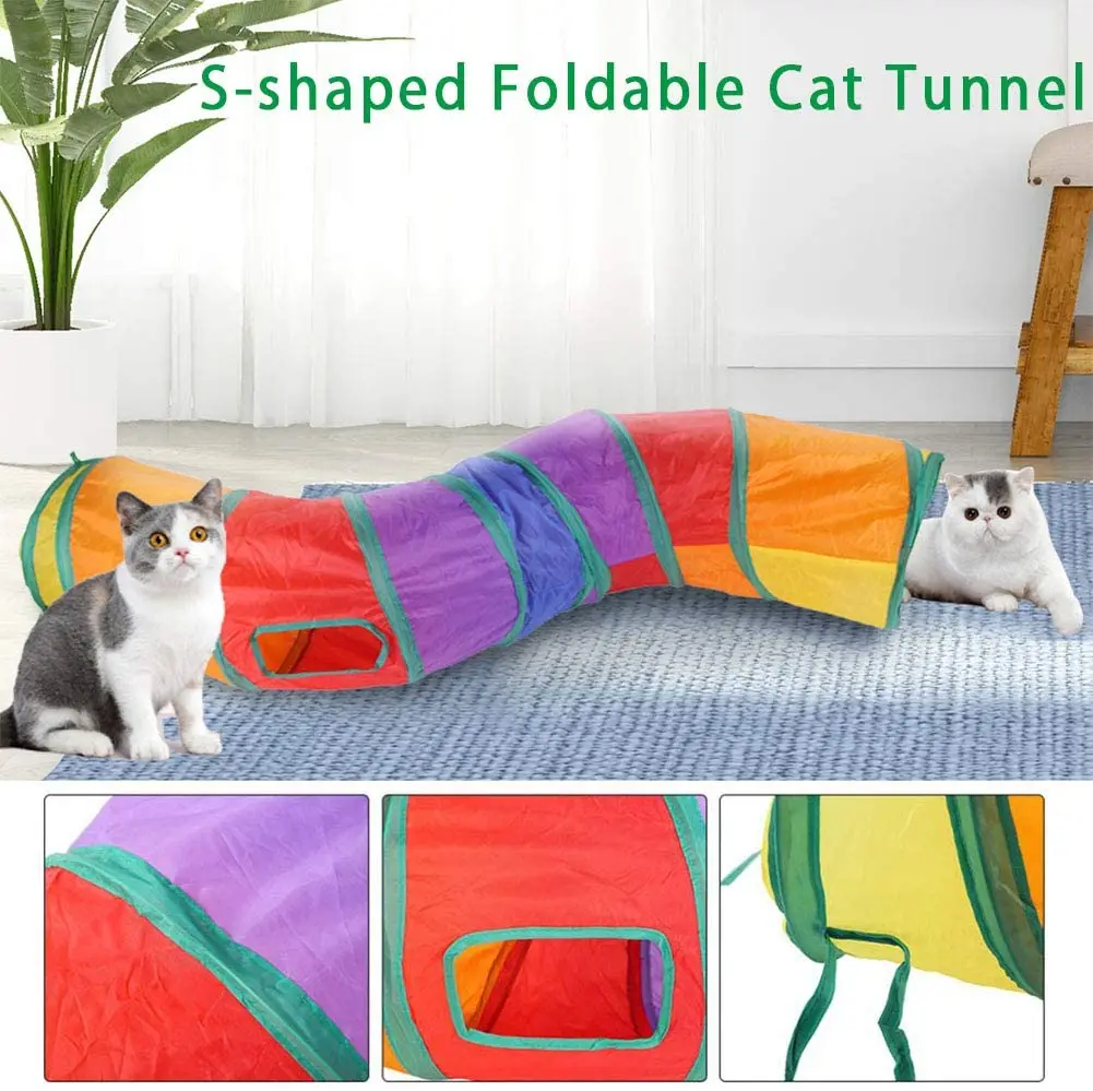 High quality Cats Tunnel Large Outdoor Indoor Luxury Fun Foldable Small Pet Cat Run Play Tent