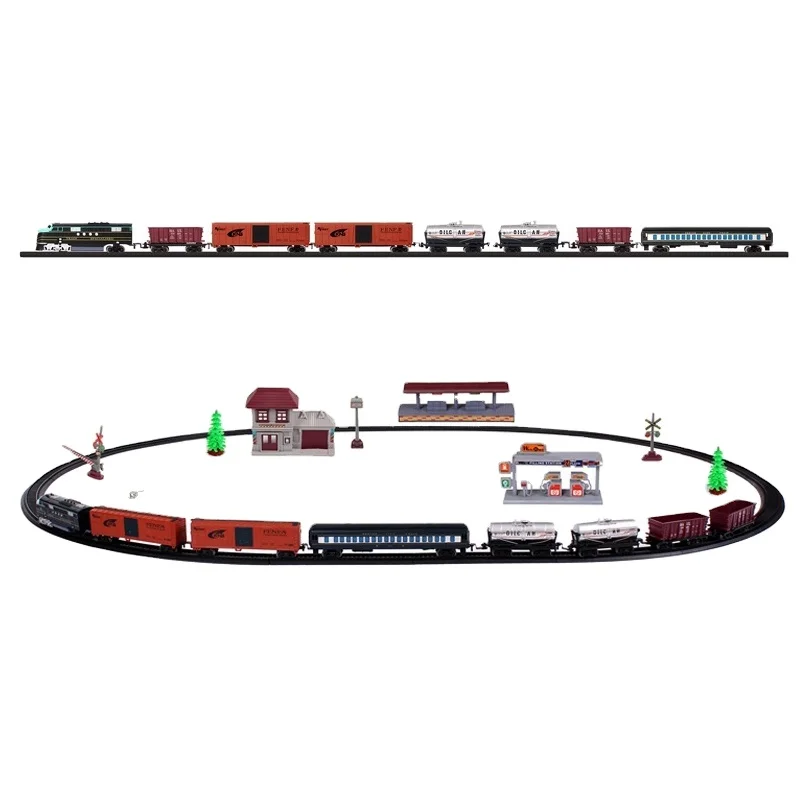 Funny battery opetate large classical train toy with light and sound HN721658