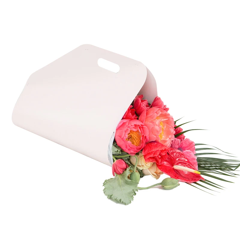 Мода ясные бумажные подарки цветы сумка в ПЭТ