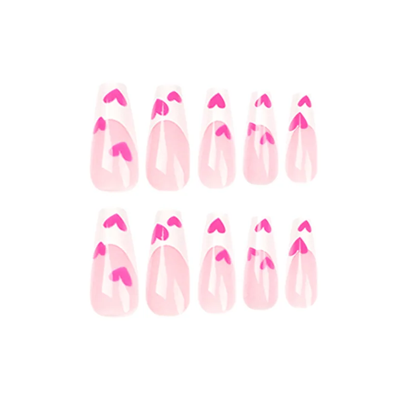 Nail Products 2022 Stick On False Nail Ballerina Coffin Custom Design Press On Nails