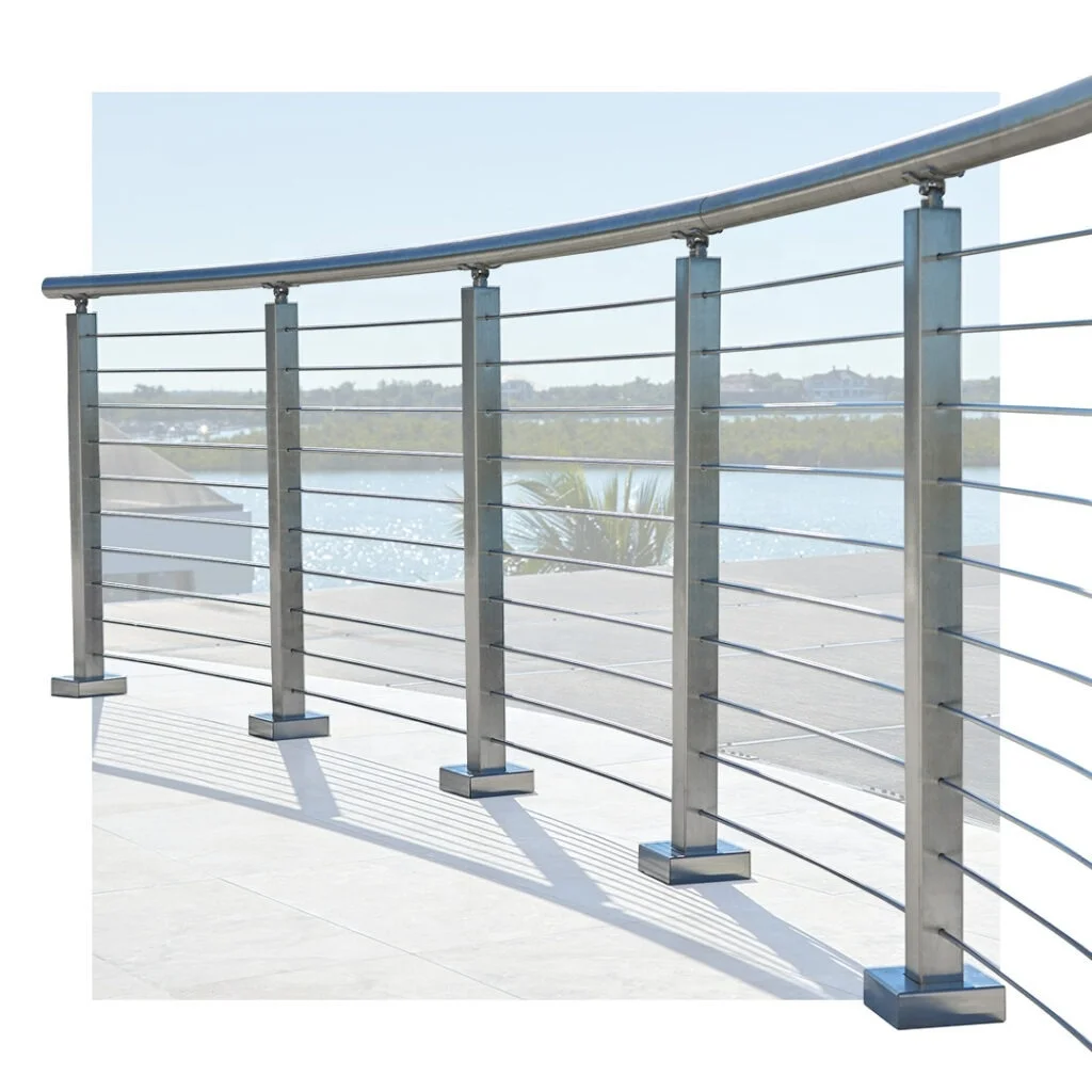 EKOO low maintenance stainless outdoor balcony railing stainless steel balustrade