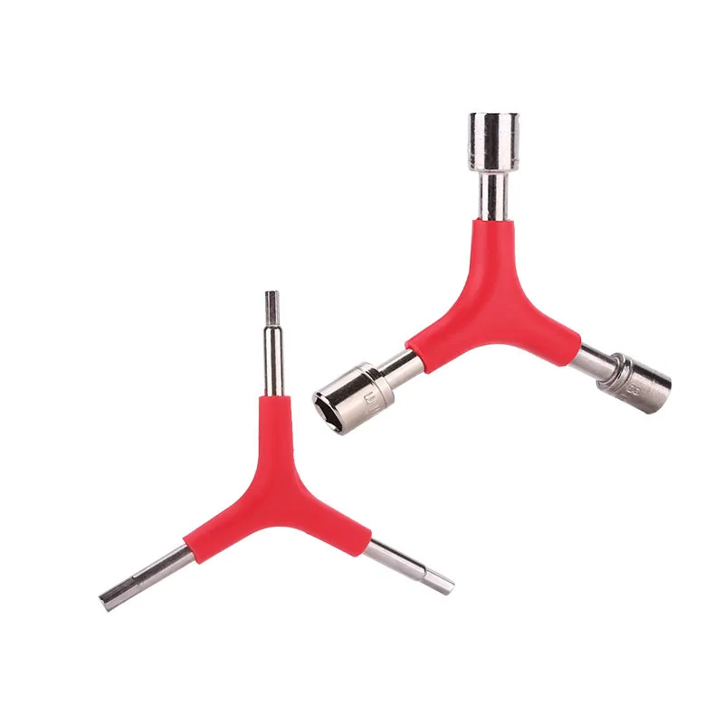 RTS Mountain Bike Bicycle Tool Fitting 3 Fork Socket Hex Wrench Y-shaped Socket Wrench 8/9/10MM Bicycle Repair Tool
