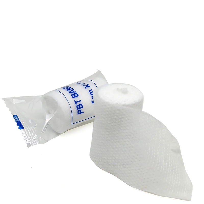 Disposable Medical Elastic PBT Conforming Bandage web roll bandage