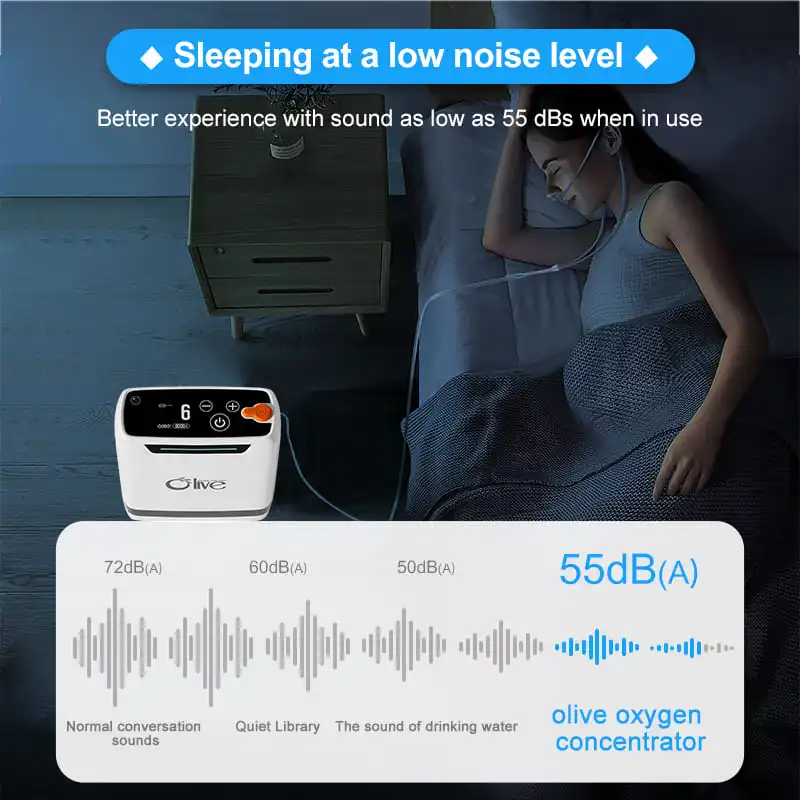 Olive Home PSA Sieve Portable Concentrateur Doxygne Portatif Pulse Oxygen Generator Machine Mini 5l Oxygene Concentrator Small