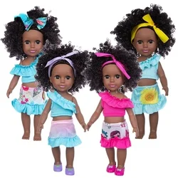 Wholesale Cute African African Silicone Reborn Black Doll Suitable For Children