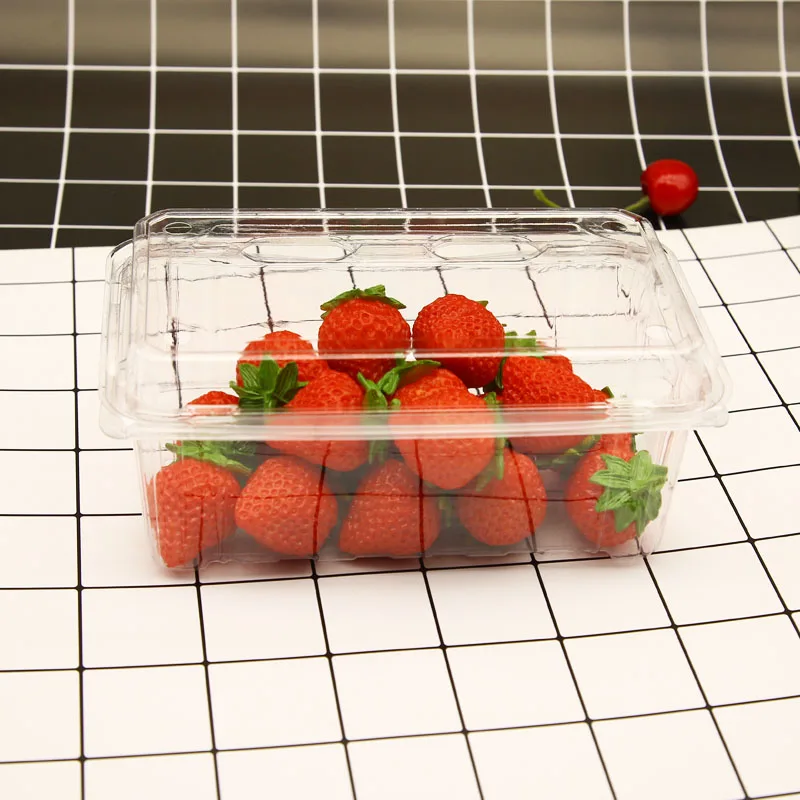 plastic 400g clear food clamshell packaging box