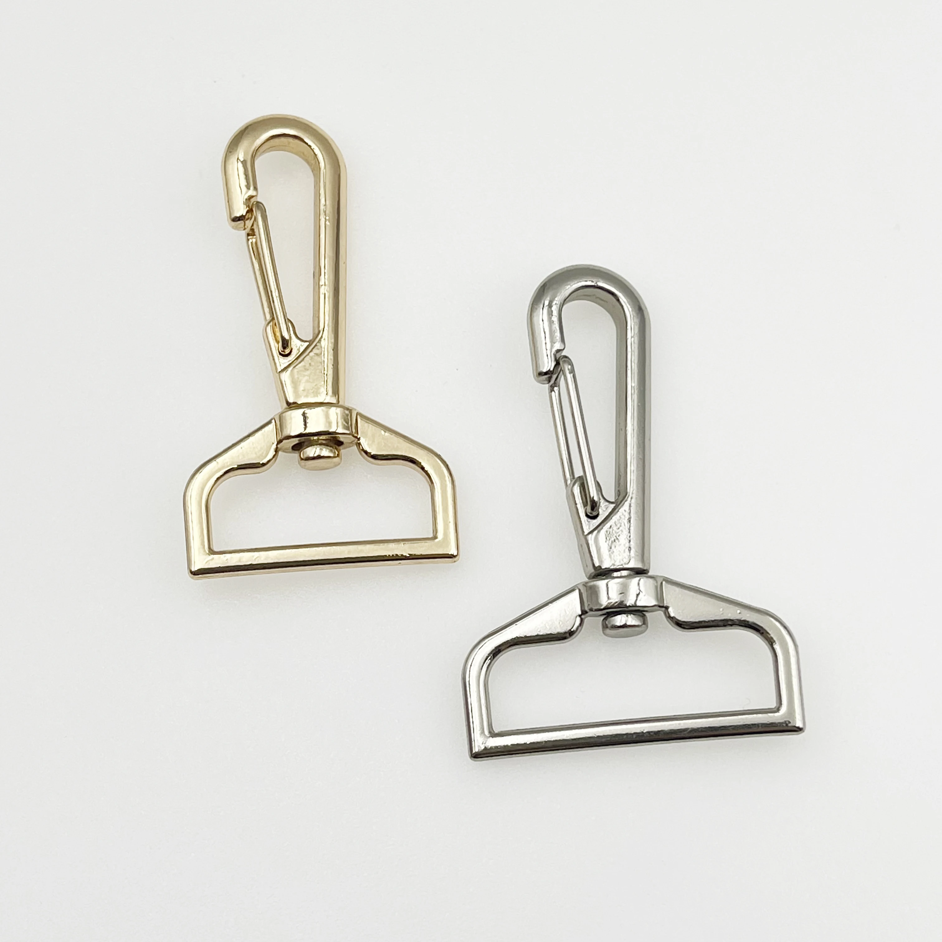 Custom Swivel Clips Metal Dog Snap Hooks Bag Strap Hardware Swivel Clasp Push Gate Lobster Clasps Gold Meta for Handbag