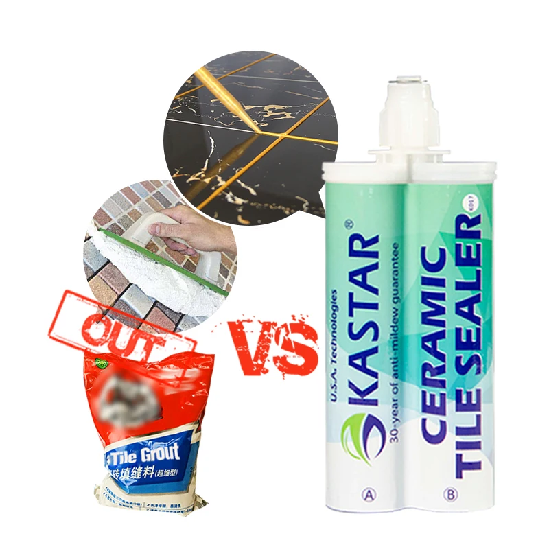 Gold Color Two Component Liquid Construction Resin Beautiful Non Shrink Grout