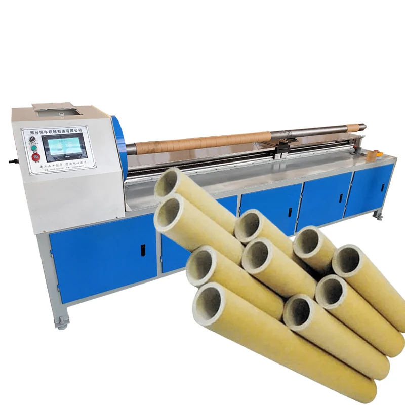 Factory price sales high-quality Fully Automatic Drinks Spiral Paper Packing Bottle Tube Core Glue Making Machine With Cutting