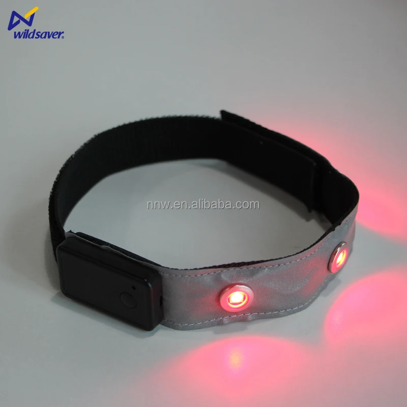 Hi Vis Nylon Adjustable Night Running,Cycling, Walking, Scooter Safety Lightweight LED reflective Portable Arm band