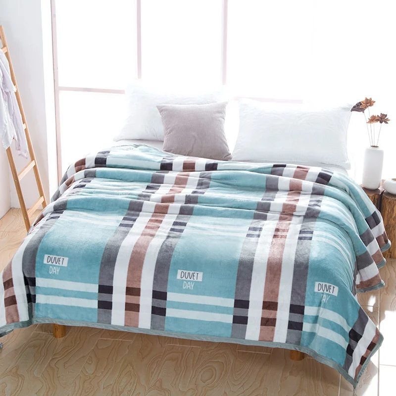 
Super Soft Plaid Printed Polar Fleece Custom 260GSM Flannel Throw Blanket 