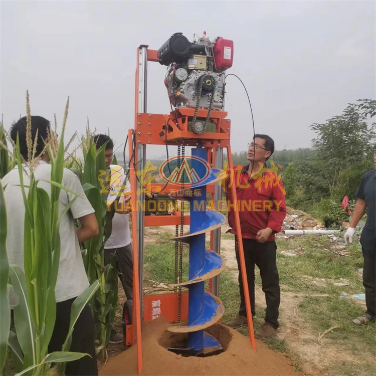 Hydraulic Earth Auger Drill Pile Mobile Scissor Lift Table Excavator Drilling Machine Post Holes Digger Auger For Poles