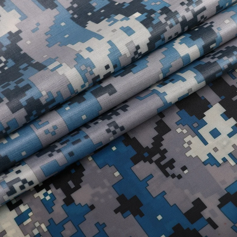Digital camouflage sublimation printed oxford waterproof coated camo backpack fabric