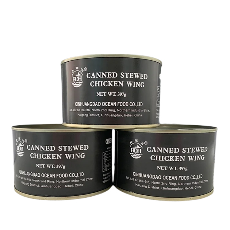 Emergency Prepardness 397g Military Canned Meat Healthy Stewed Chicken In Tin