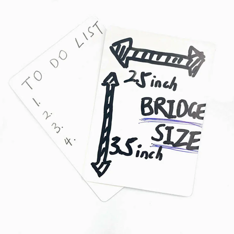 High-Quty 180-Count Flash Cards Custom Blank Poker Playing Cards Write-On Paper Game luxury Card With Chip PVC Smart Blank