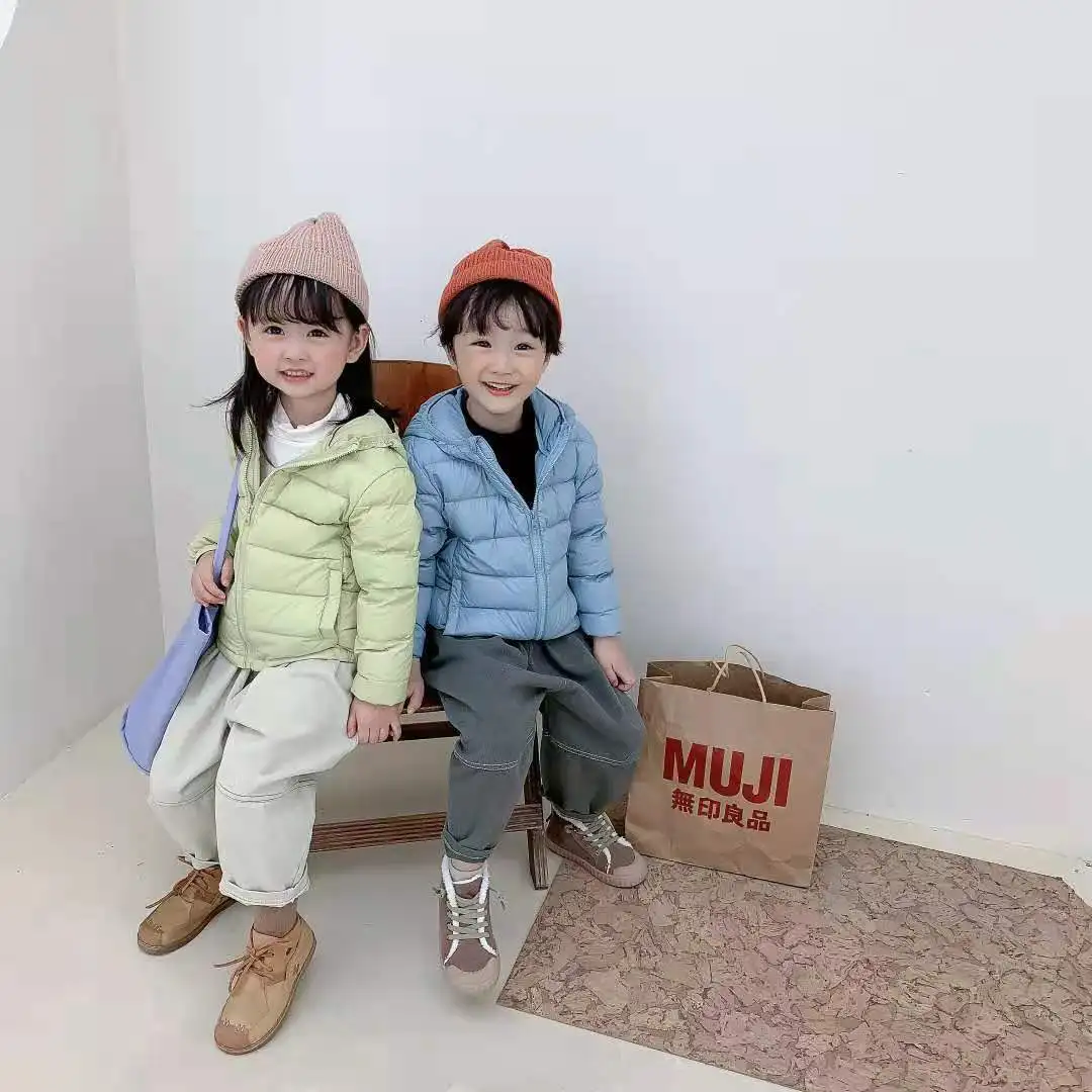 
Family Matching 100% Duck Down Jacket Mom Dad Daughter Son Hooded Down Coat Warm Snowsuit Outfit Clothes 