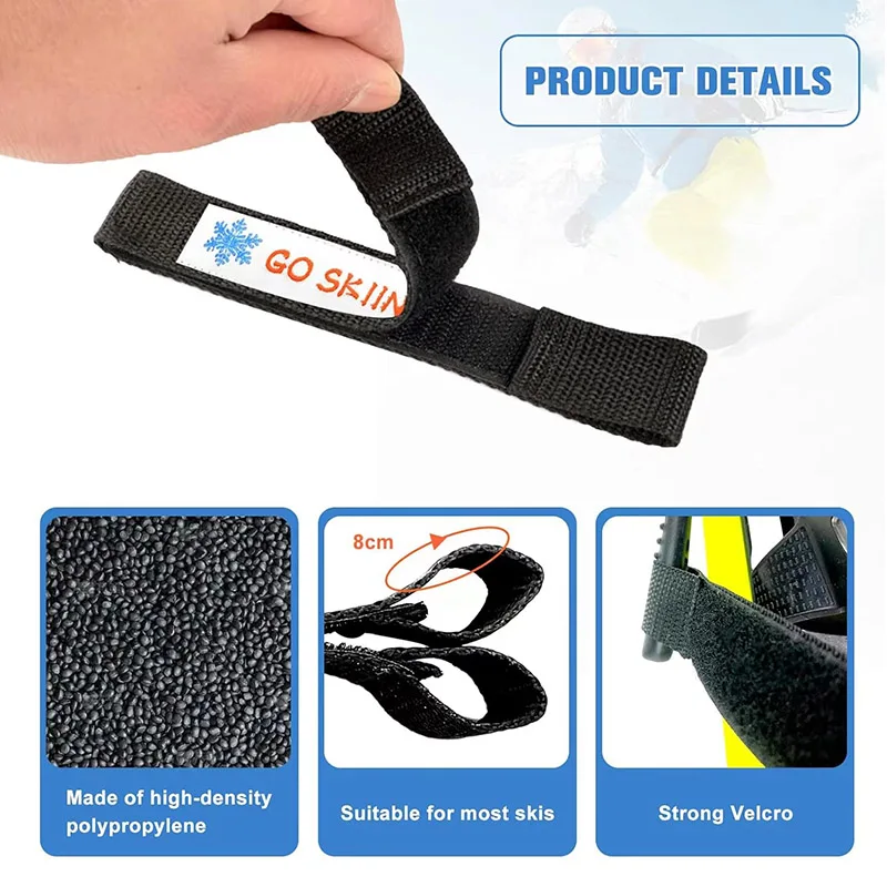 Durable Reusable Snowboard Brake Retainers for Skis Waxing and Tuning Ski Brake Retainer Strap