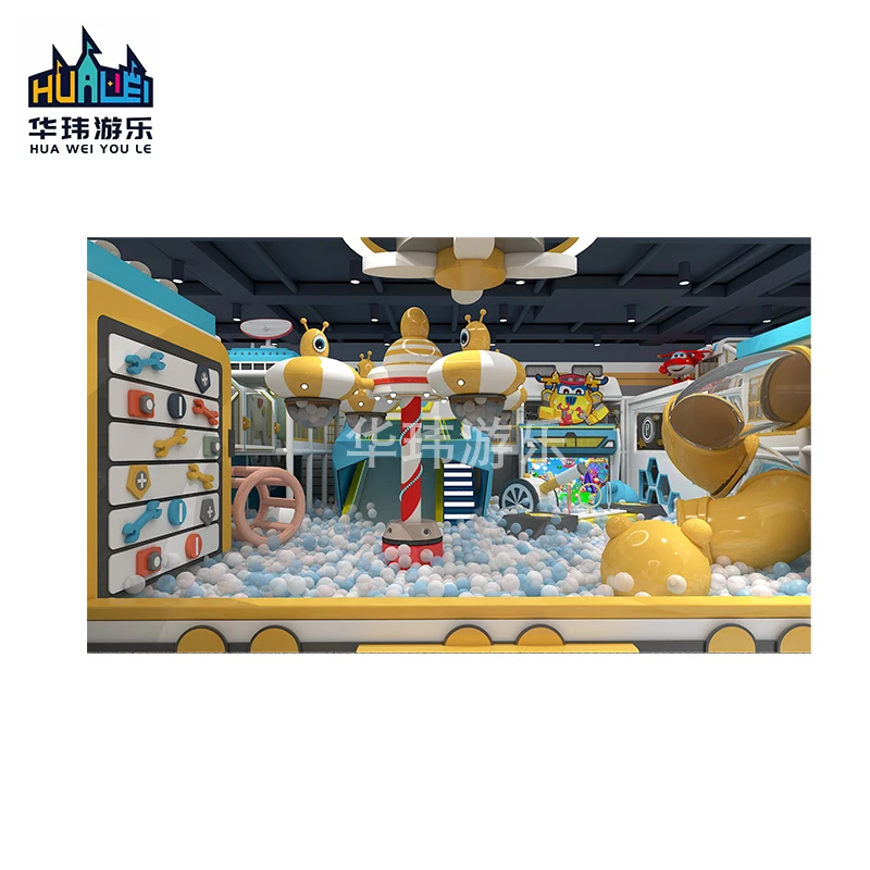Direct Sale Luxury Commercial Naughty Castle Maze Safety Equipment Kids Indoor Playground With Climbing Wall Ball Pit