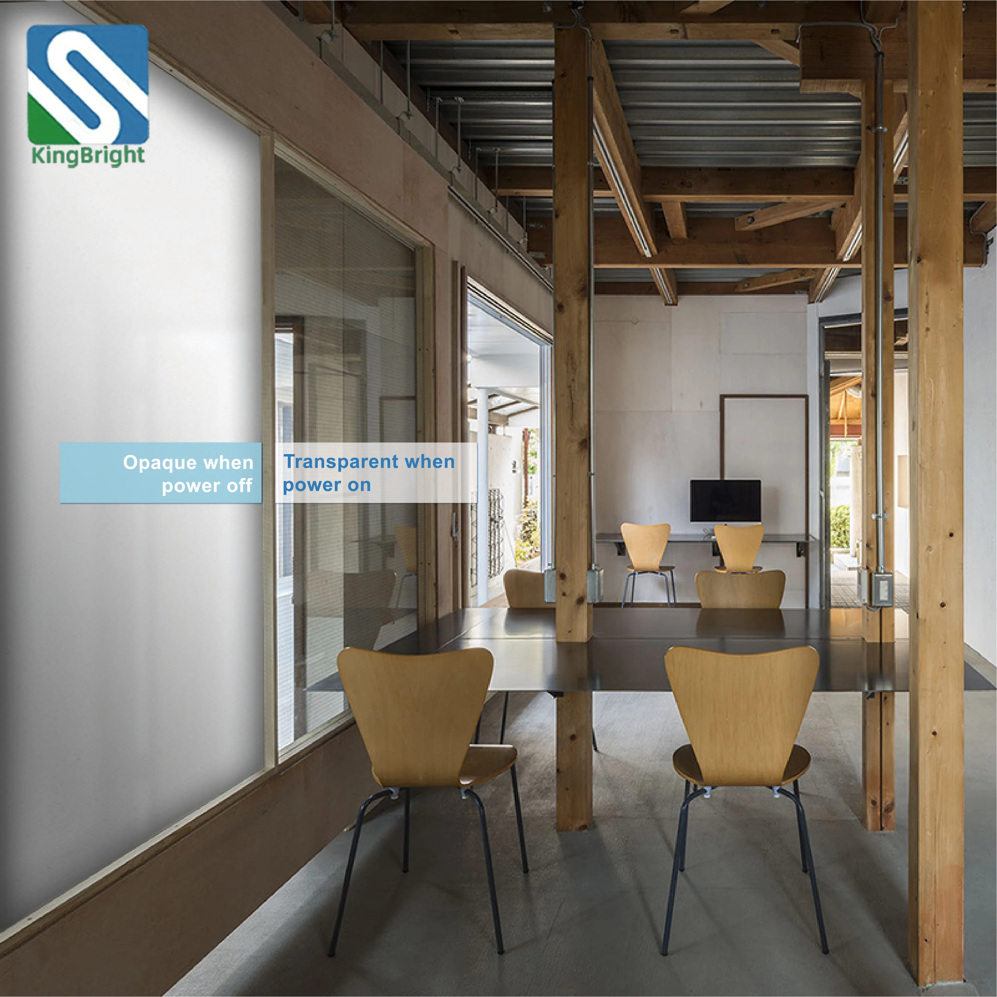 Liquid crystal privacy protection magic pdlc smart glass film electric tinting glass film