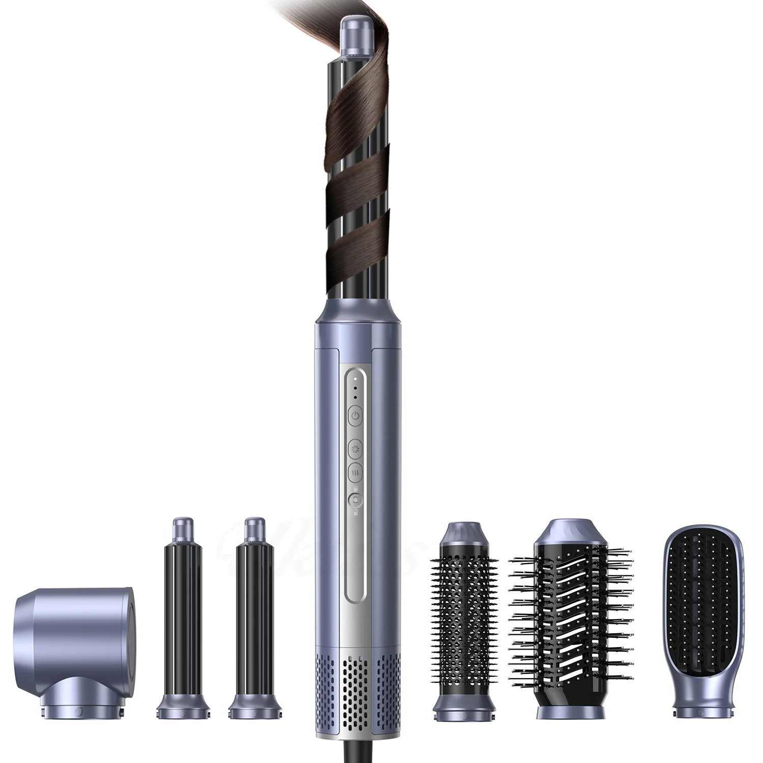 6 in 1 Auto Wrap Curler Styler Volumizer Blow Dryer Comb BLDC High Speed One Step Electric Hair Dryer and Hot Air Brush