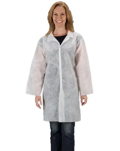 Disposable Lab coat Non Sterile AAMI Level 2 Protective Apparel Lab Gown