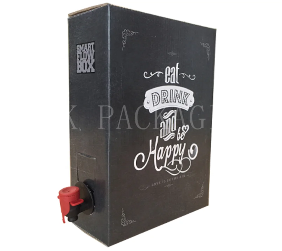 Best Quality Plastic Bag Stand Up 1.5L 3L 5L 10L  Bag In Box BIB With Dispenser Tap Wine Bag With Spout Tap