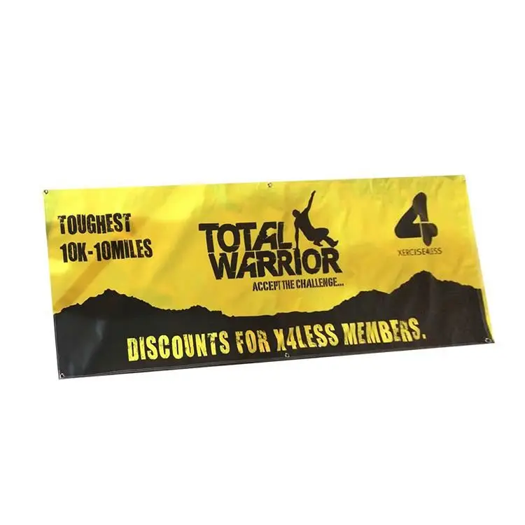 Custom Printed Advertising Outdoor Durable 340 Gsm Vinyl Pvc Banner