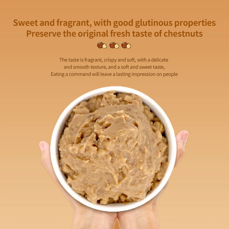 Canned chestnut puree 900g instant canned chestnut chestnut paste baked dessert for milk tea shop