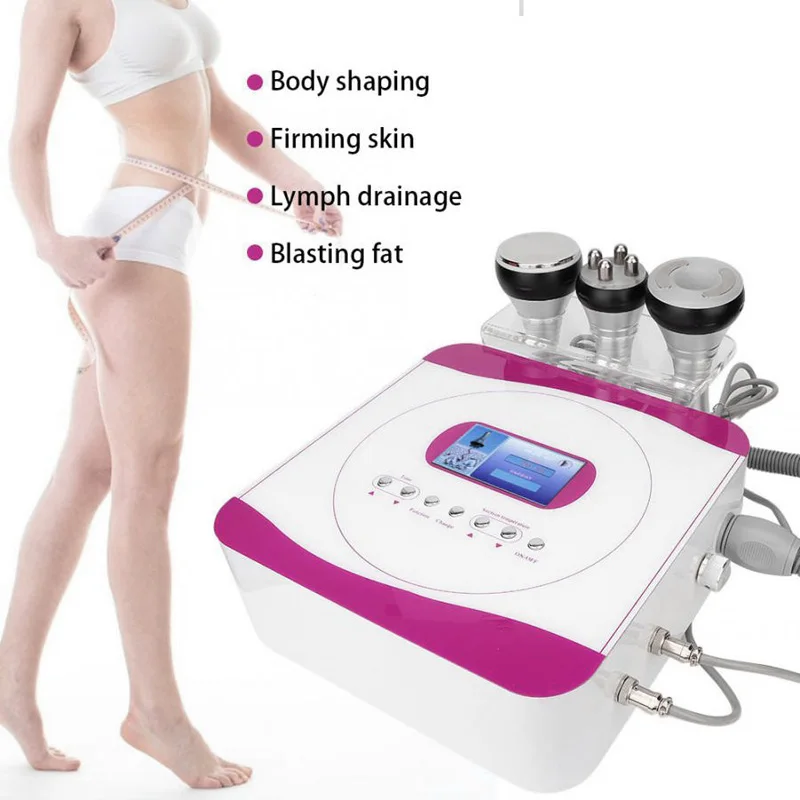 Dropshipping Portable Body Slimming Machine Reducing Fat Apparatus For Sale Red Led Phot On 40k Cavitation Ultrasound Slimmer