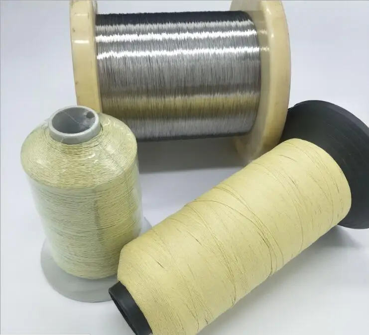 100% Aramid Yarn Fireproof Thread Flame Retardant Fabric UHMWPE Filament Fabric