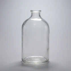 100ml 32mm Wide Mouth Clear Pharmaceutical Infusion Glass Bottle