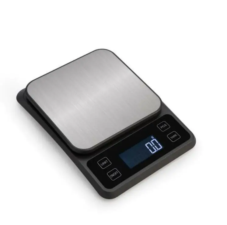 Rechargeable household stainless steel 5kg food baking gram weighing 0.1g 10kg bench scale kitchen scale electronic
