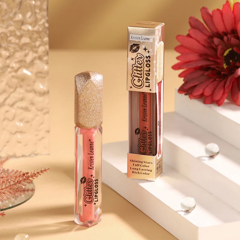 SHICELLE  private label vegan moisturizing long lasting glitter lip gloss shimmer lip glaze