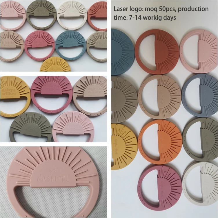 2021 New Design Newborn Luxury Organic Chew Christmas Gift Box Food Grade Silicone Baby Teether Set