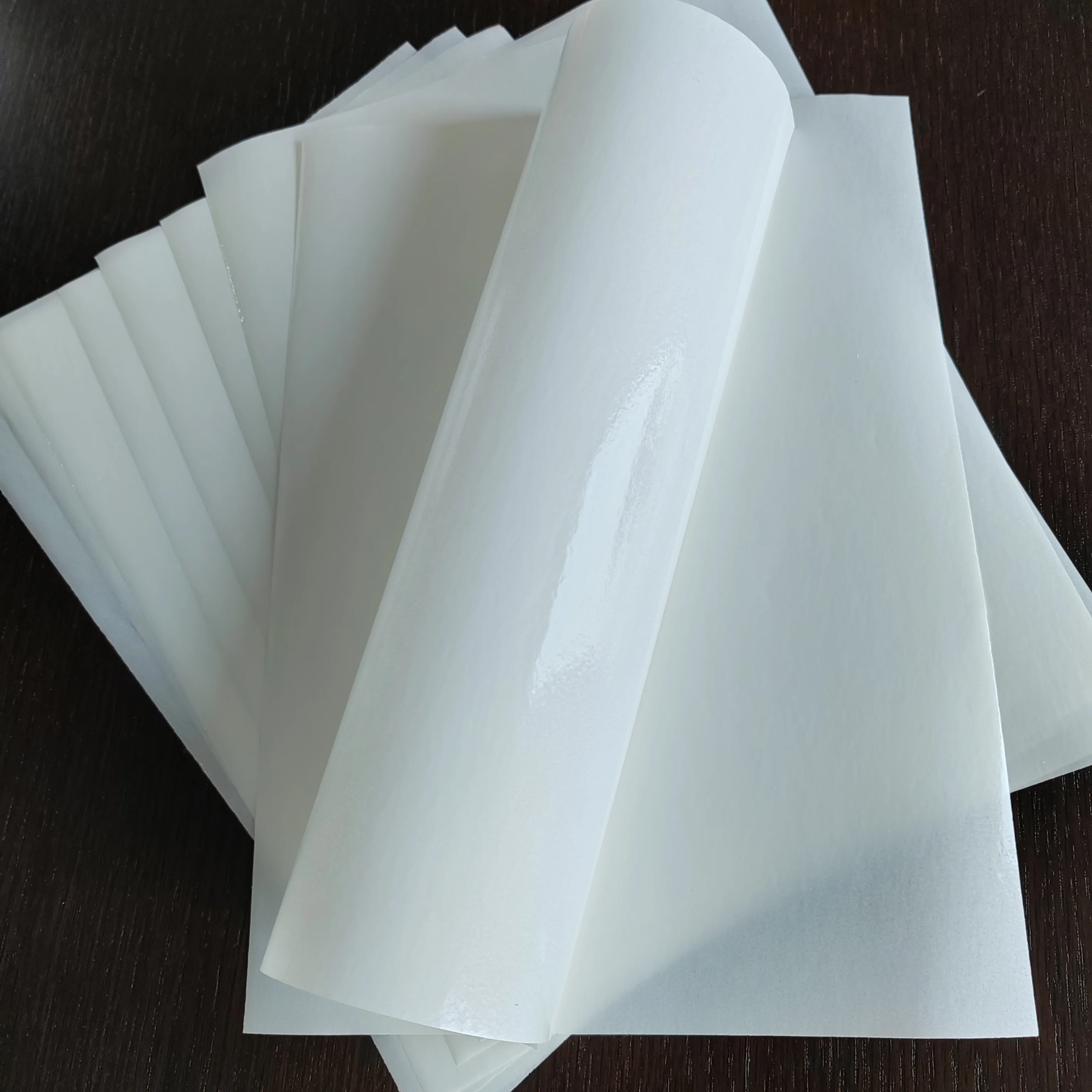 Chinese Supplier Smooth Waterproof 60/80gsm Two Sides Coated Glassine Paper Jumbo Roll
