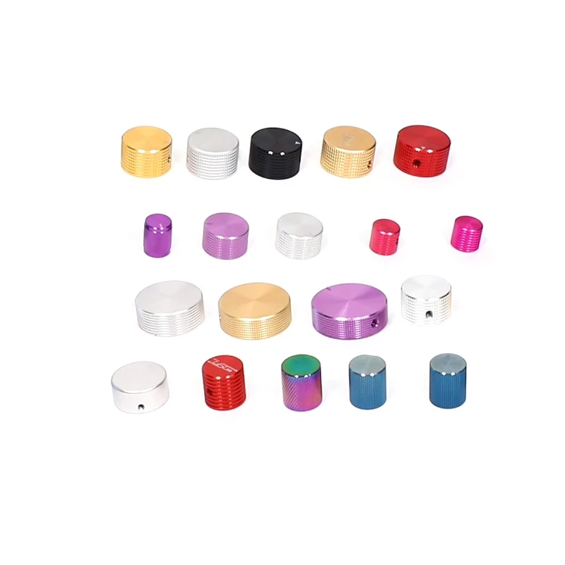 Aluminum alloy knob 15*17 black potentiometer knob amplifier audio adjustment metal knob