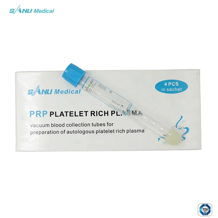 cosmetic PRP Tube PRP kit blue Sodium Citrate+Gel ACD+Gel 10ml 15ml PRF Blue
