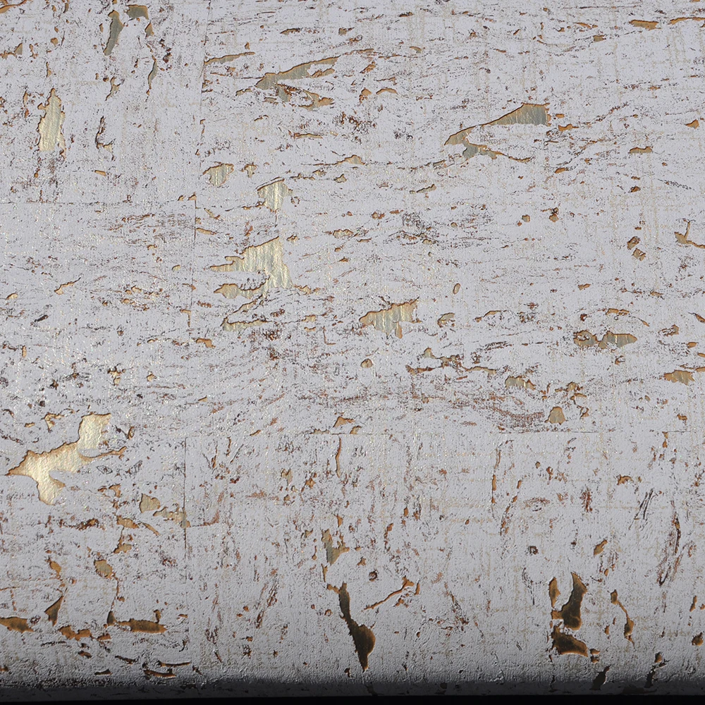 MYWIND Grey With Gold Luxury 100% Material 3d design home decor wall paper cork wallpaper