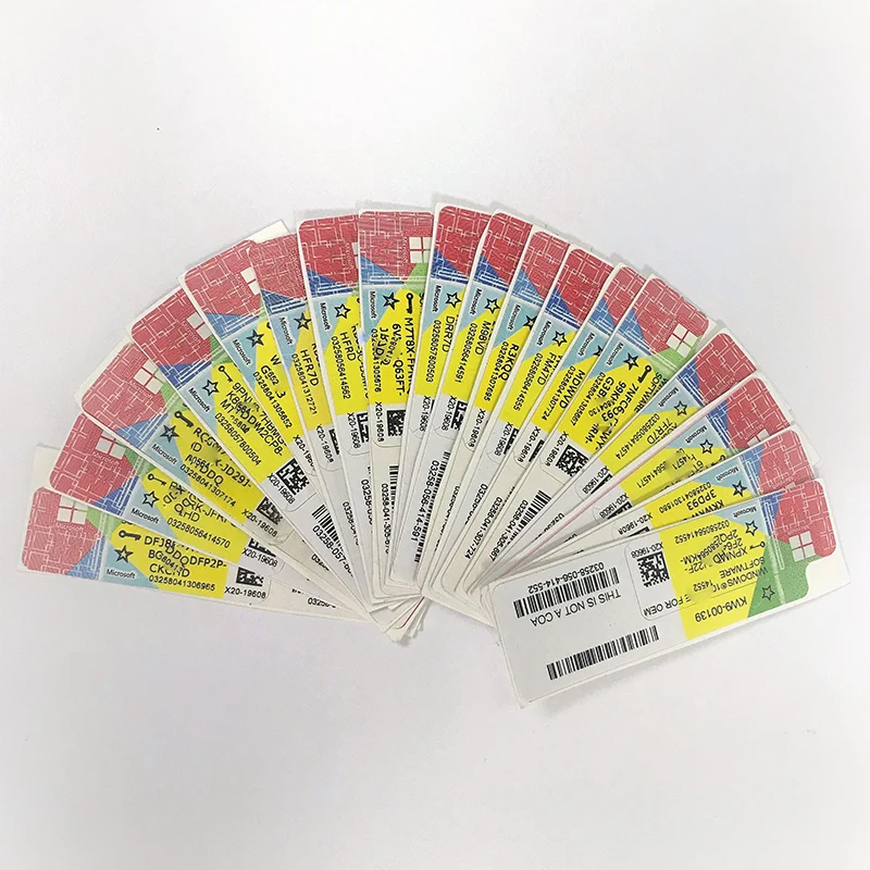 Пожизненная гарантия, оригинальная Microsoft Windows 7, профессиональная наклейка COA Win 7 Pro, Лицензионная наклейка