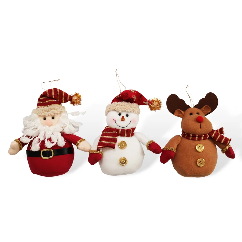Xmas Farmhouse Holiday Merry Christmas Decor Fancy Snowman Reindeer Holiday Santa Claus Doll