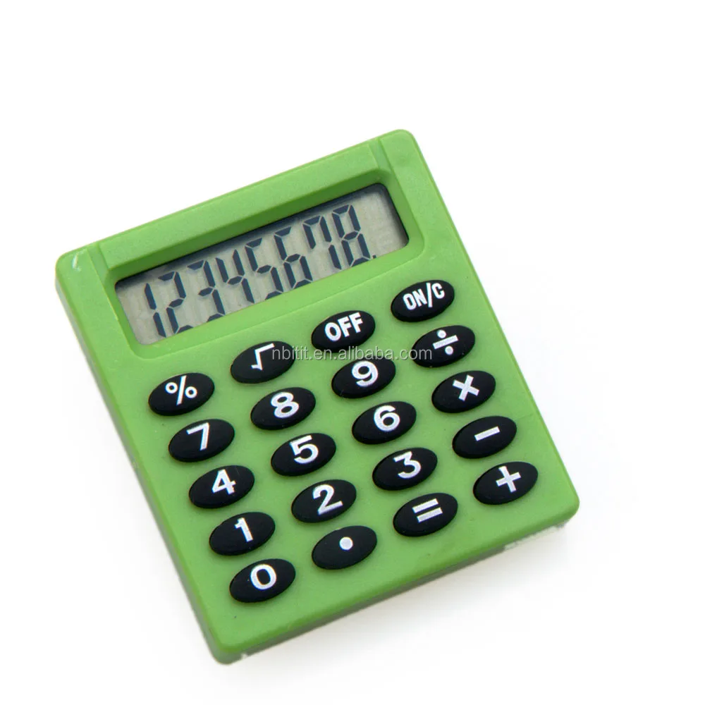 Hot sell mini colorful square pocket  8 digits display calculator for kids