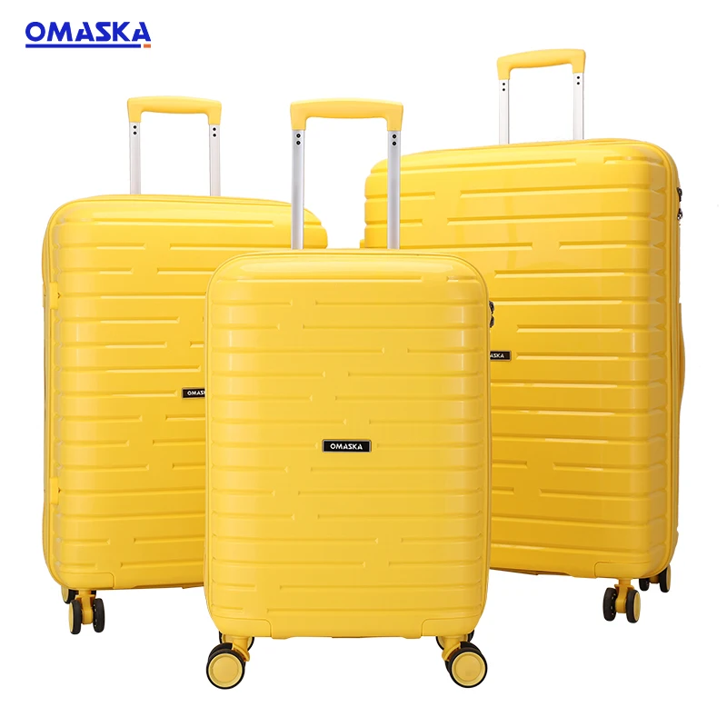 OMASKA Custom Cheap PP Luggage Set 20 24 28 Inch Polypropylene Suitcase