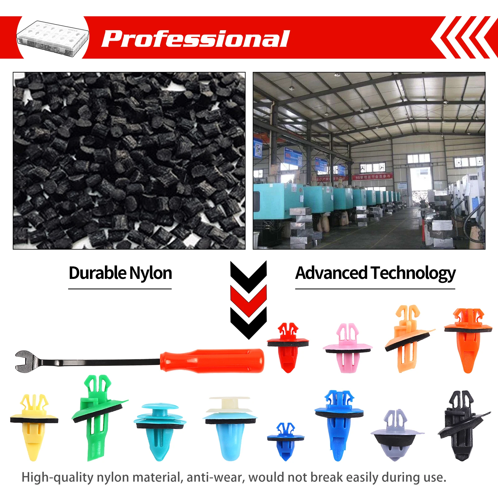 OEM C0355 421pcs Fixed jacket for automobile fender 12 Most Common Sizes Automotive  Retainer Clips with Fastener Remover