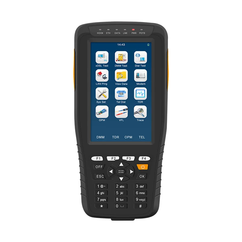 All-in-one Unit Data memory function TM600 VDSL2/OPM/ VFL/TDR Function/Tone Tracker TM600 ADSL VDSL2 Tester